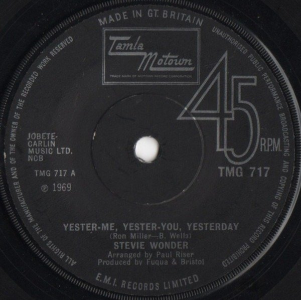 Stevie Wonder - Yester-Me, Yester-You, Yesterday