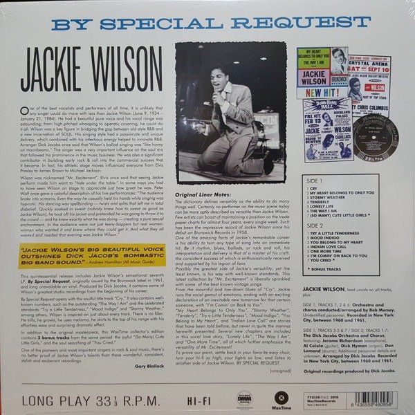 Jackie Wilson - By Special Request - Imagen 2