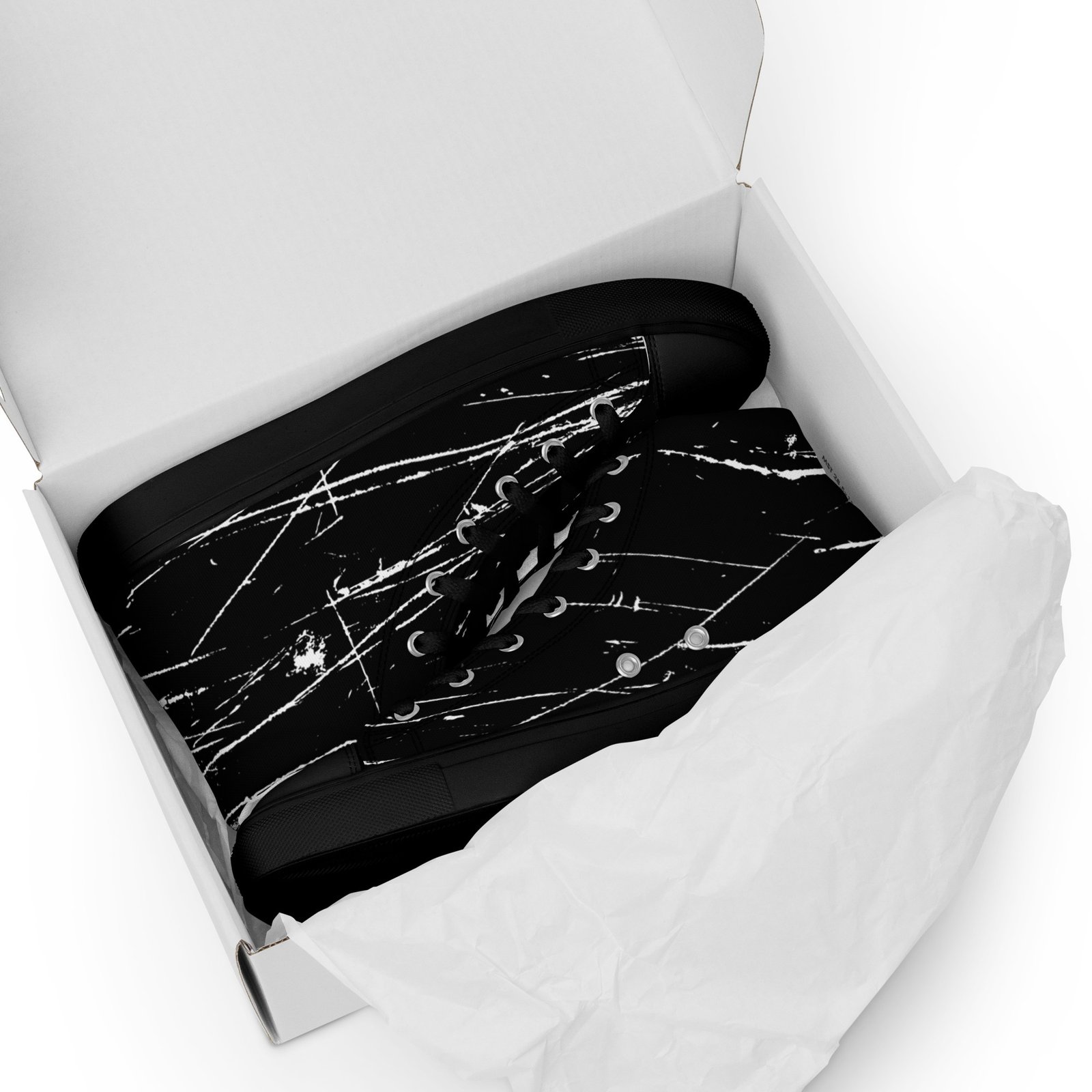 zapatillas altas de lona punk rock