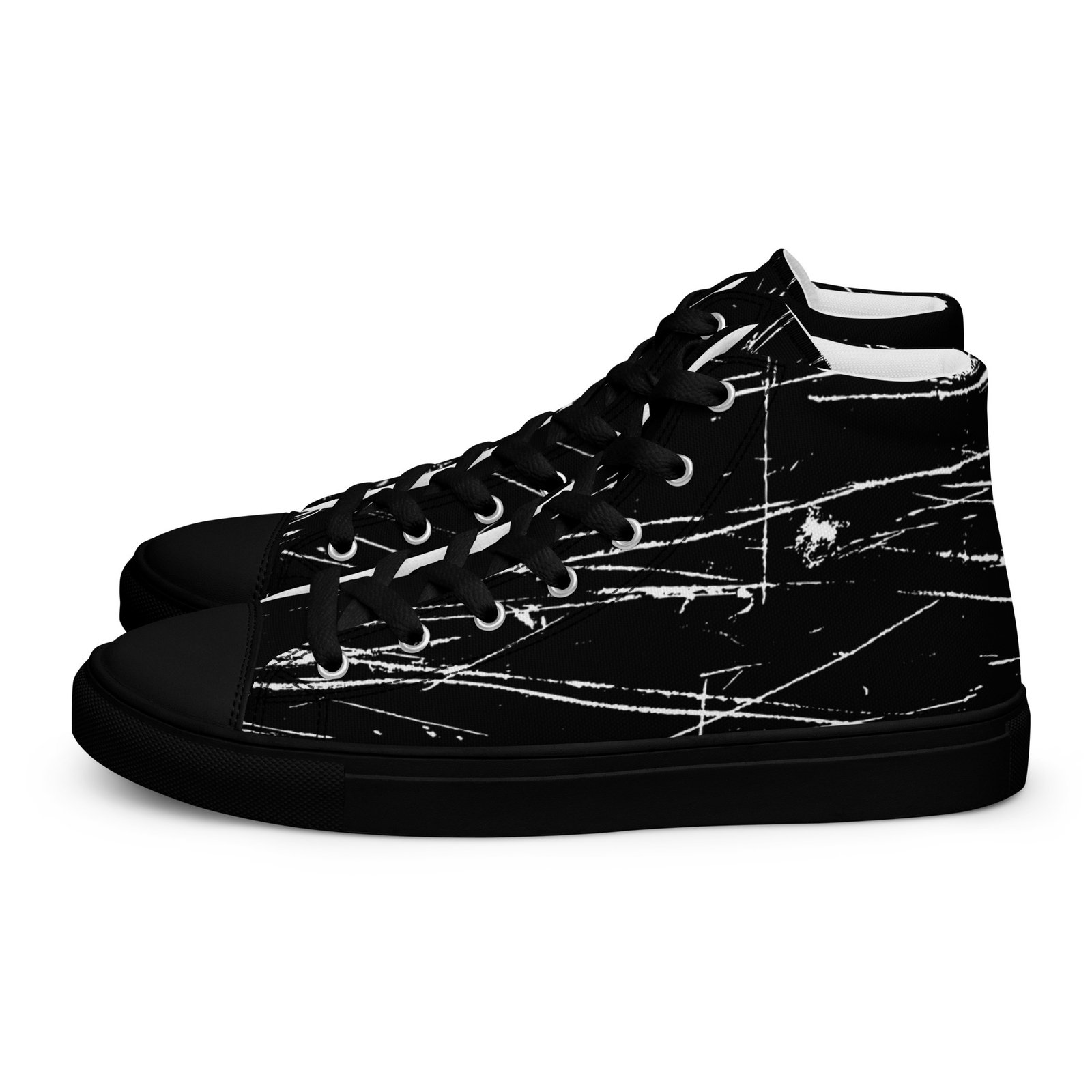 zapatillas altas de lona punk rock