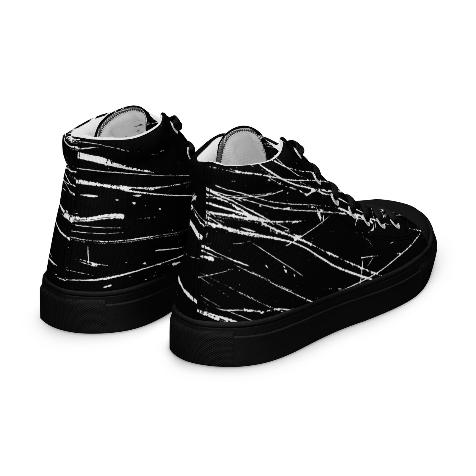 zapatillas altas de lona punk rock