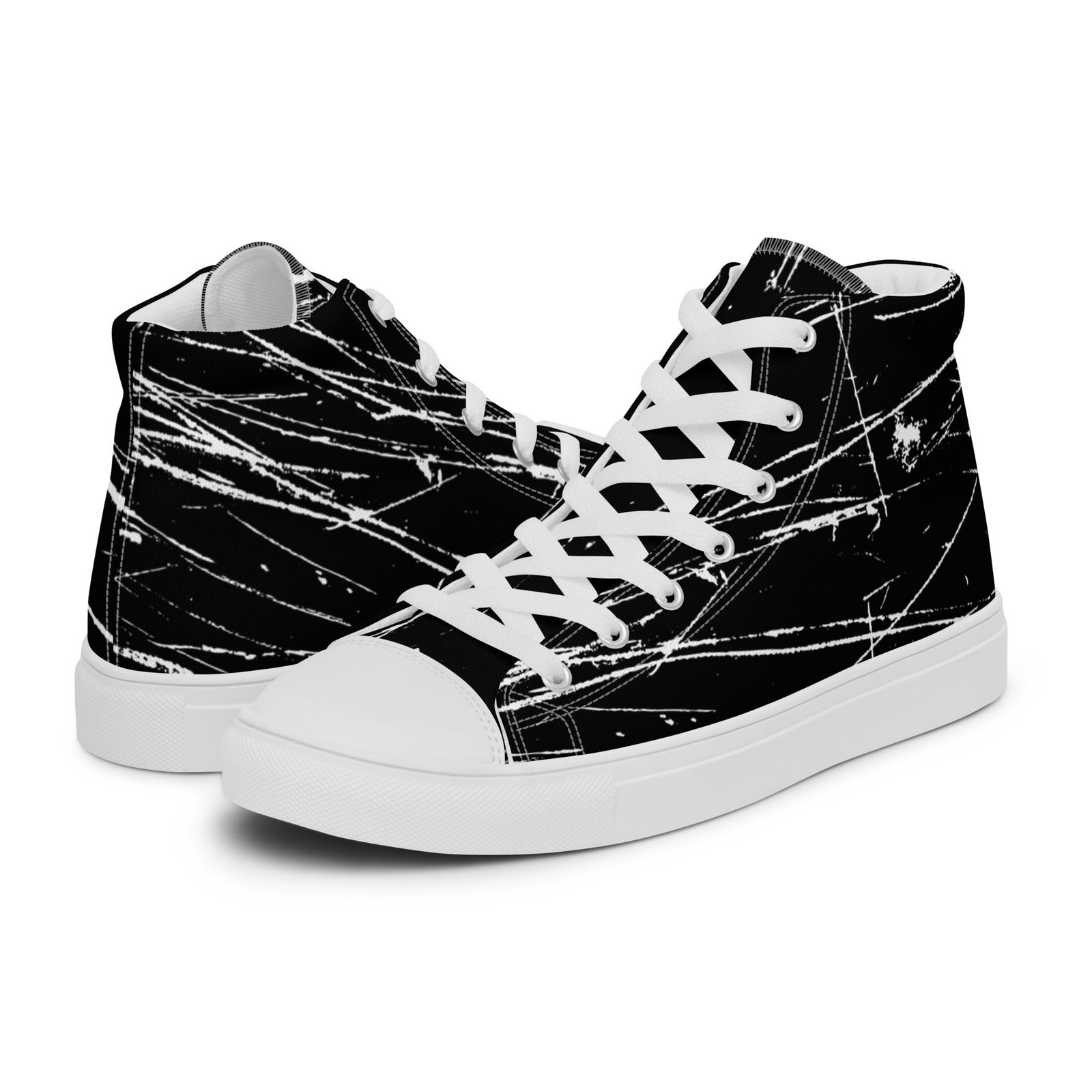 zapatillas altas de lona punk rock