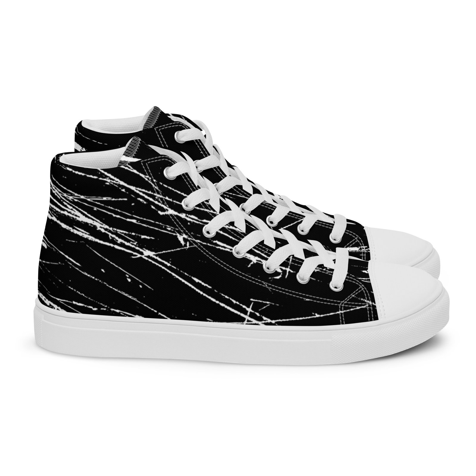 zapatillas altas de lona punk rock