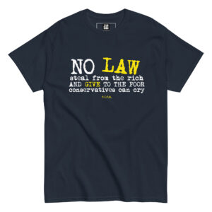 camiseta no law punk