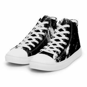 Zapatillas Punk Rock Negras pintura suela blanca